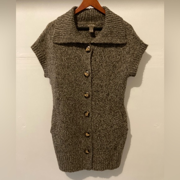 Fenn Wright Manson Brown Knit long sweater vest - Picture 1 of 5